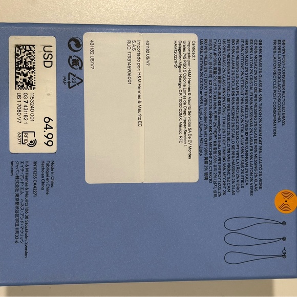 Mugler Silver Teardrop Earrings - Picture 4 of 4